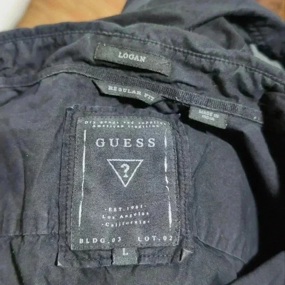 Guess Guess Logan Button down Black Men's Shirt sz Large Size US L / EU 52-54 / 3 - 6 Thumbnail