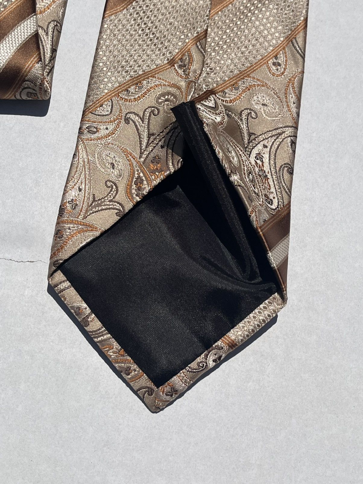 Other Bruno Conte Men’s Silk Necktie Geometric Paisley Dress Tie Size ONE SIZE - 6 Thumbnail