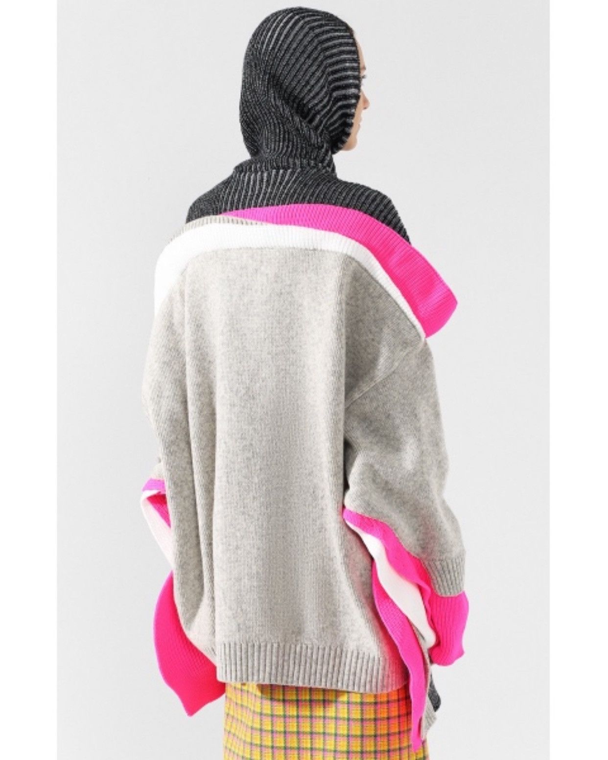 Balenciaga Balenciaga FW’18 Layered Oversize Knit Sweater Hoodie Size XS / US 0-2 / IT 36-38 - 13 Thumbnail