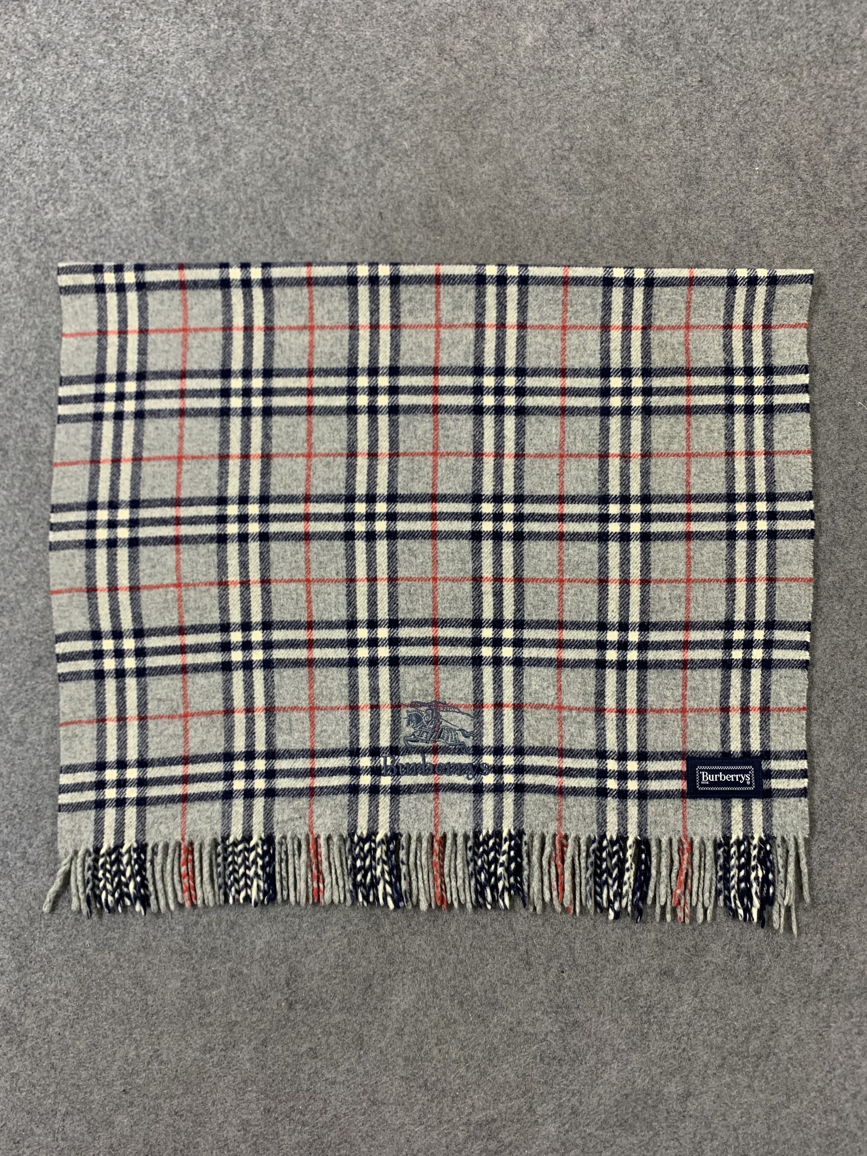Burberry Burberrys Scarf Wool Muffler Neck Wrap BL9312 Size ONE SIZE - 2 Thumbnail