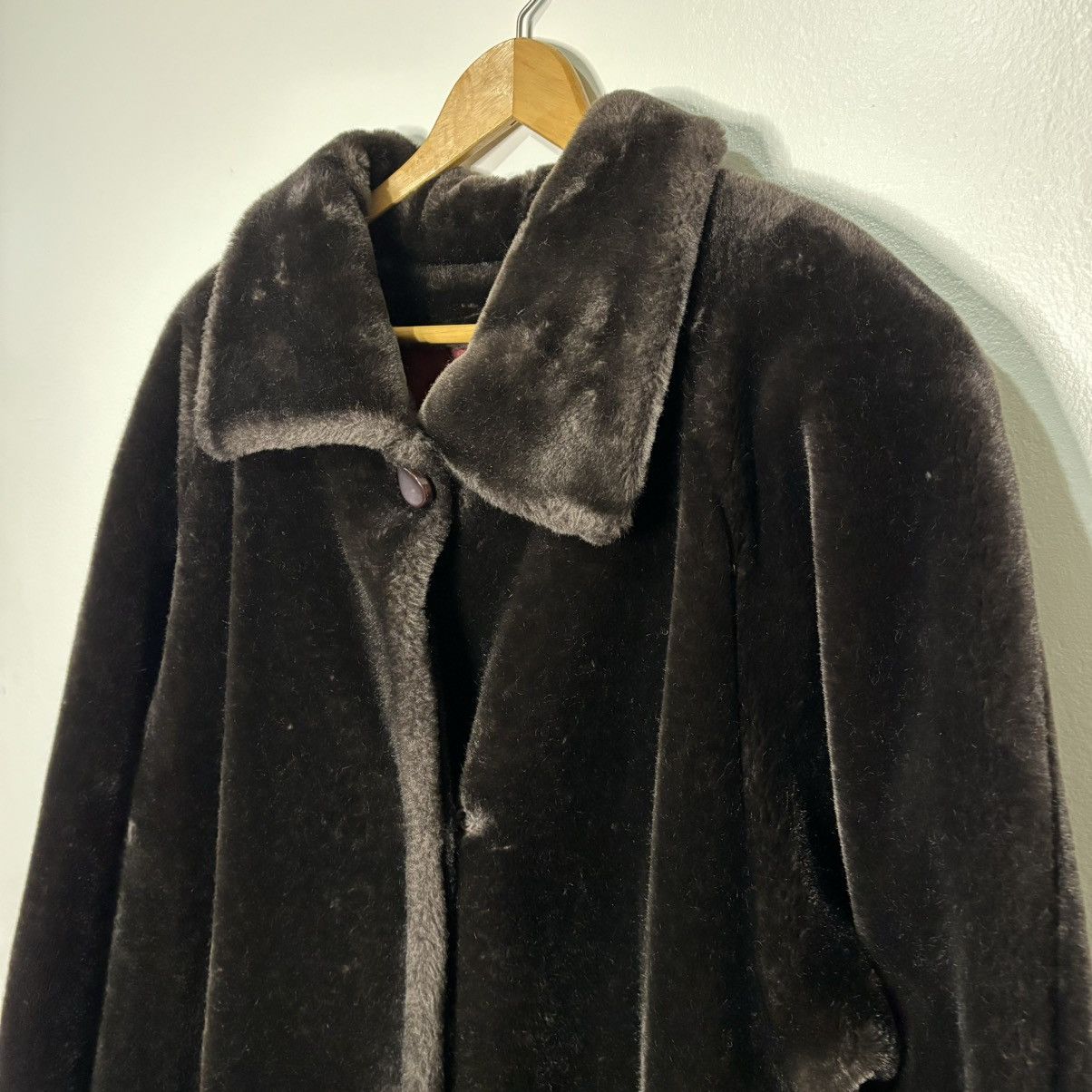Vintage Vintage 1970s Dark Brown Fur Coat Jacket Size S / US 4 / IT 40 - 2 Thumbnail
