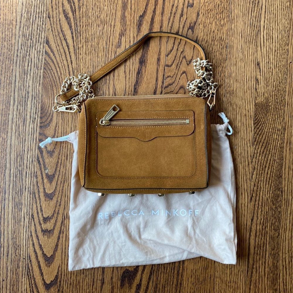 Rebecca Minkoff Rebecca Minkoff Women’s Crossbody Bag Suede Leather Metal C Size ONE SIZE - 1 Thumbnail