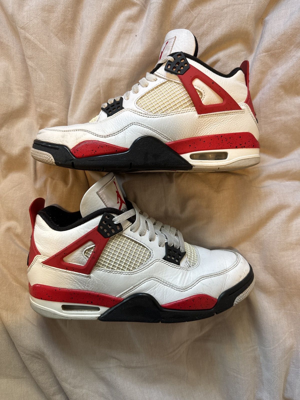 Jordan Brand Jordan 4 Retro Red Cement Size US 9.5 / EU 42-43 - 2 Thumbnail