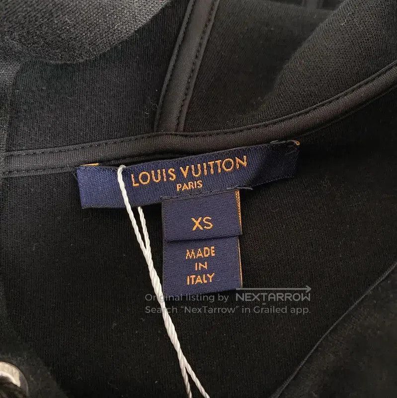 Louis Vuitton Louis Vuitton Black Cotton Logo Hoodie for Women . Size XS / US 0-2 / IT 36-38 - 5 Thumbnail