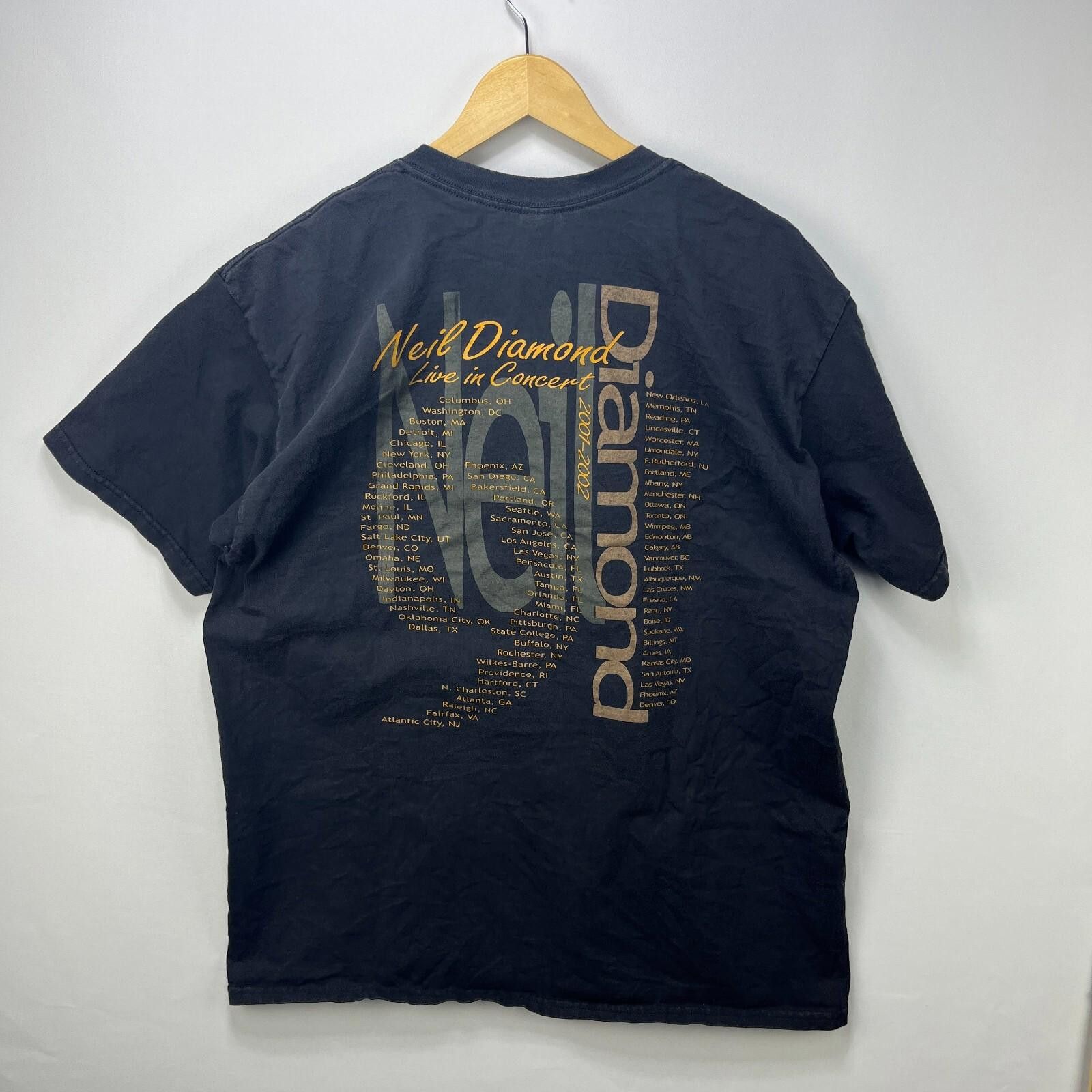 Vintage Vintage Neil Diamond Band Tour T Shirt XL Size US XL / EU 56 / 4 - 6 Thumbnail