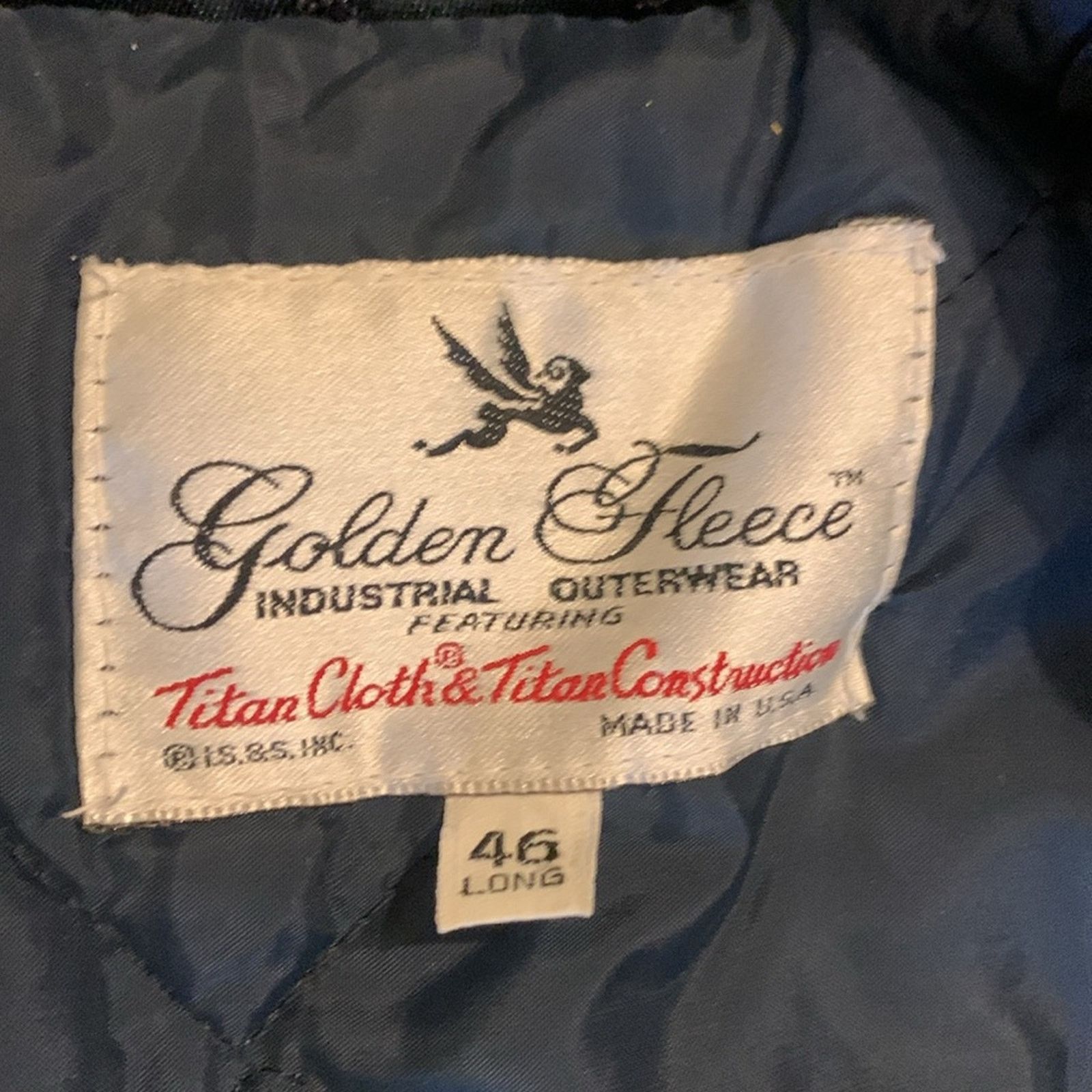 Vintage BNWT 60's Golden Fleece Industrial Outerwear Titan Cloth Size US XL / EU 56 / 4 - 4 Thumbnail