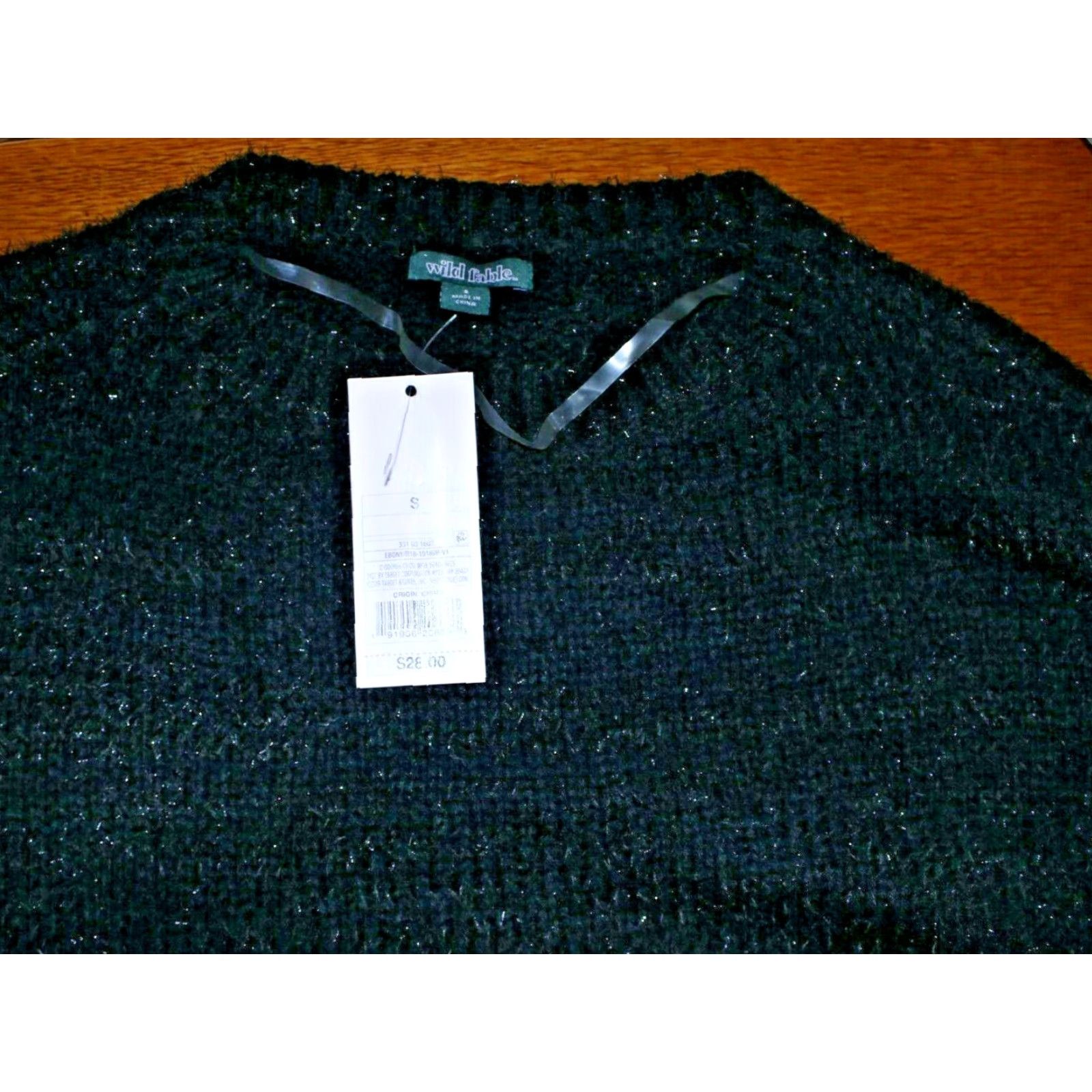 Vintage Wild Fable Sparkly Ultra Soft Sweater Women's SZ S Long Sleeve Pullover Black Size S / US 4 / IT 40 - 5 Thumbnail