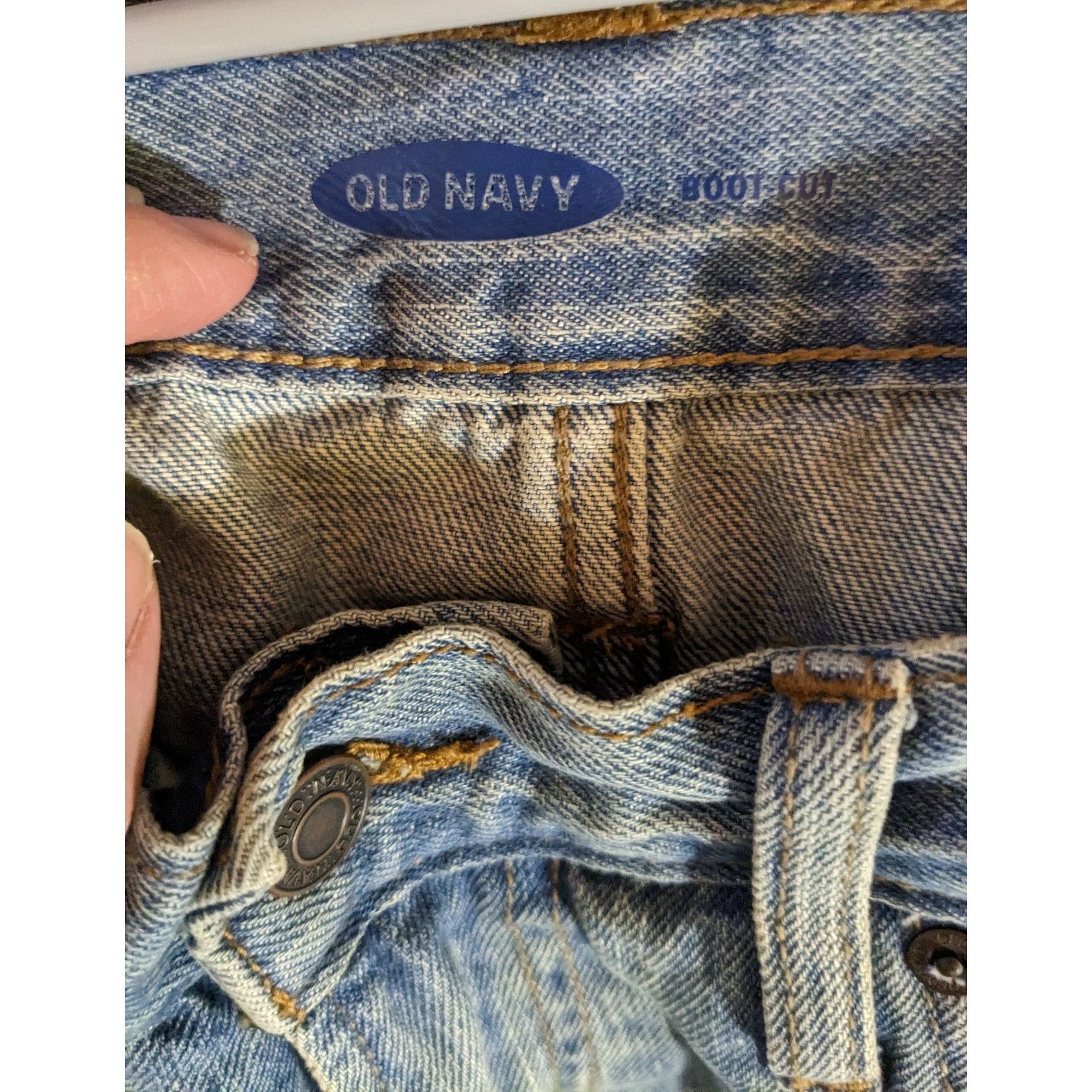 Old Navy Old Navy Mens Boot Cut Jeans Size 34x32 Light Wash Denim Cla Size US 34 / EU 50 - 3 Thumbnail
