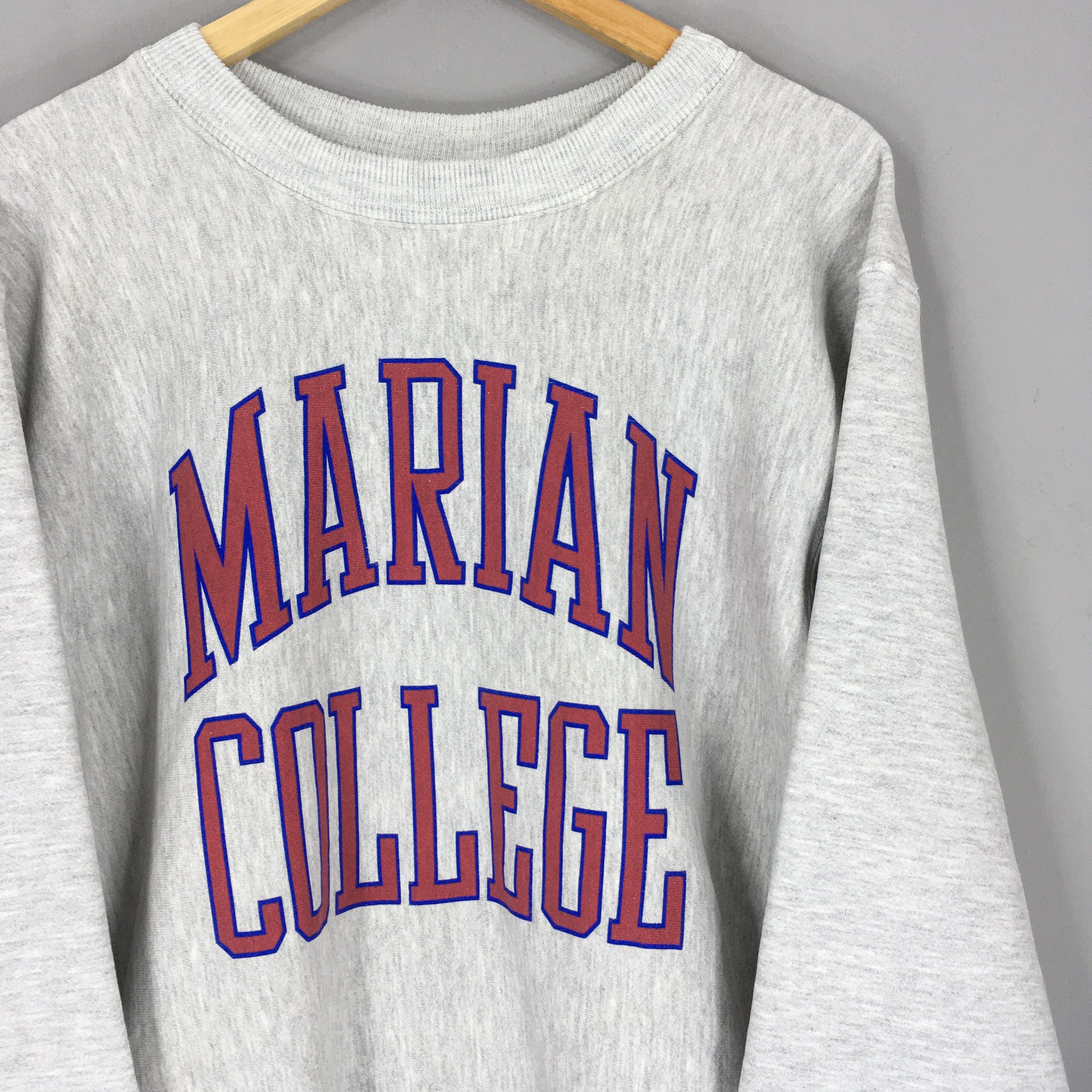 Vintage Vintage 90s Marian University Indianapolis Sweatshirt XLarge Size US XL / EU 56 / 4 - 2 Thumbnail