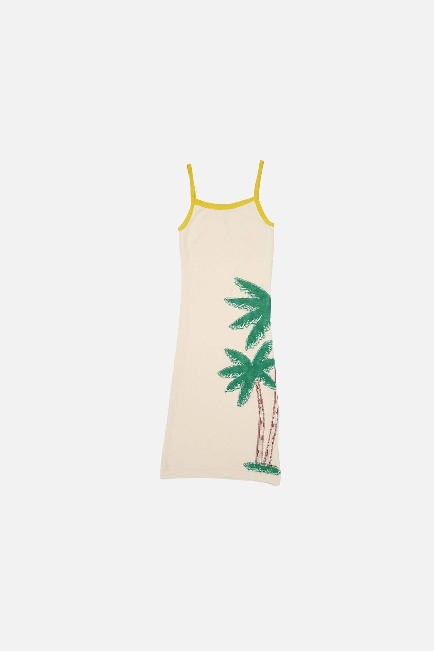 The Elder Statesman $795 The Elder Statesman Palm Cami Midi Dress Size XS / US 0-2 / IT 36-38 - 1 Thumbnail