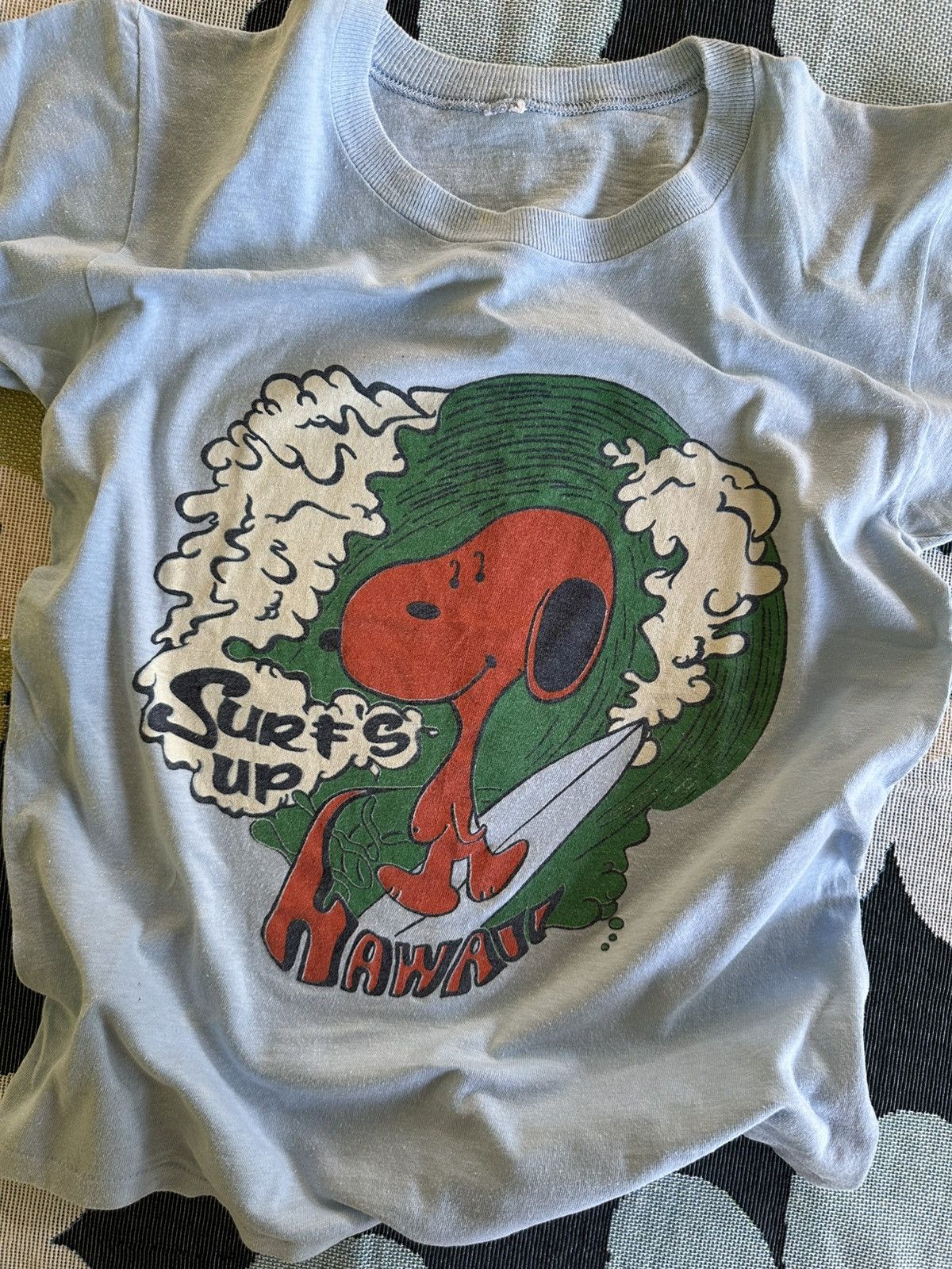 Vintage Vintage 70s Snoopy Surf’s Up!! Shirt Size US S / EU 44-46 / 1 - 3 Thumbnail