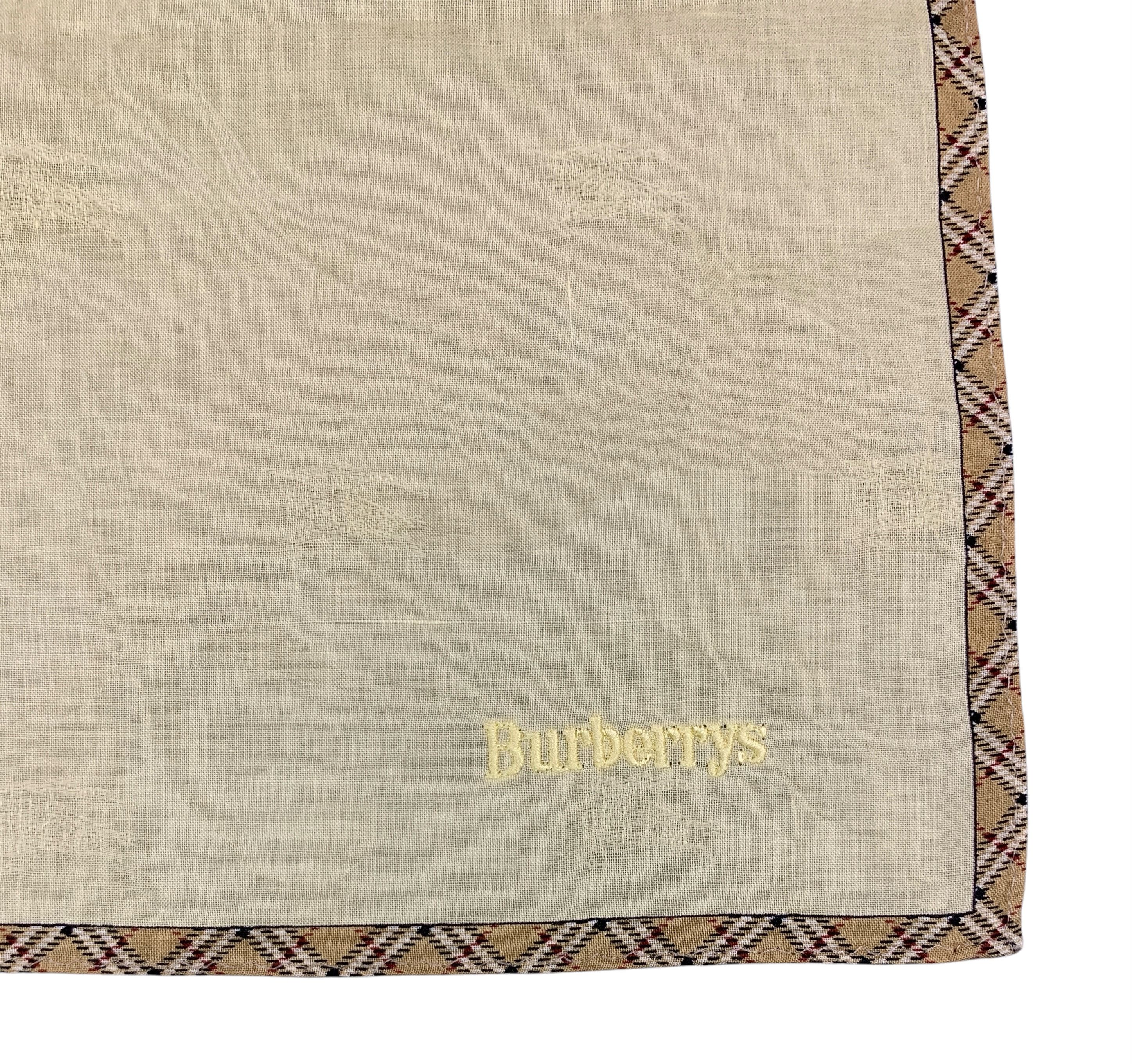 Burberry × Vintage Vintage Burberrys Neckerchief/ Handkerchief - HKA954 Size ONE SIZE - 9 Thumbnail