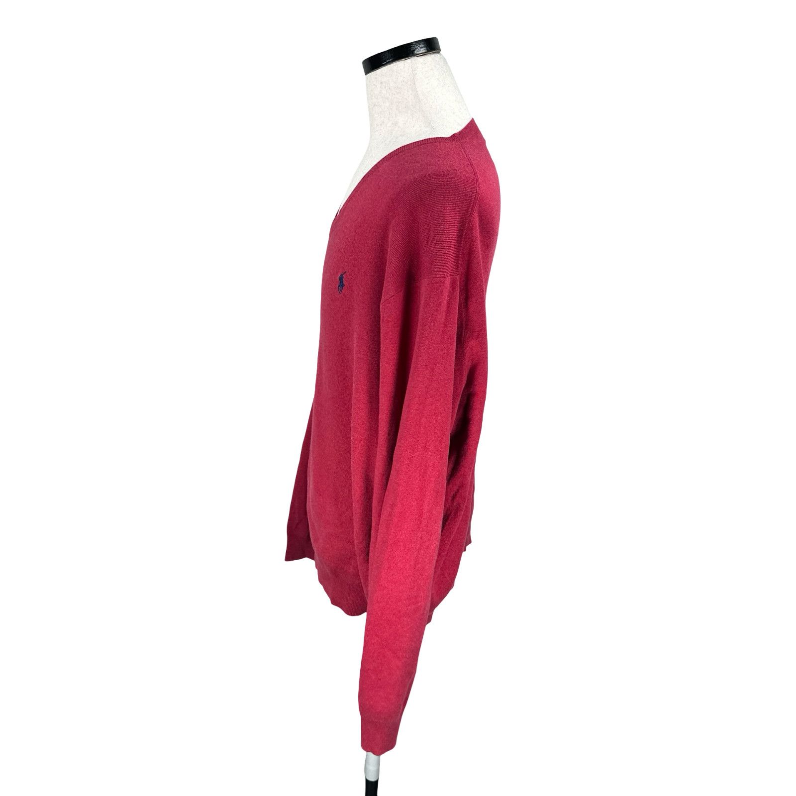 Polo Ralph Lauren Polo Ralph Lauren Sweater Men’s 2XL Red Pima Cotton V-Neck Size US XXL / EU 58 / 5 - 4 Thumbnail