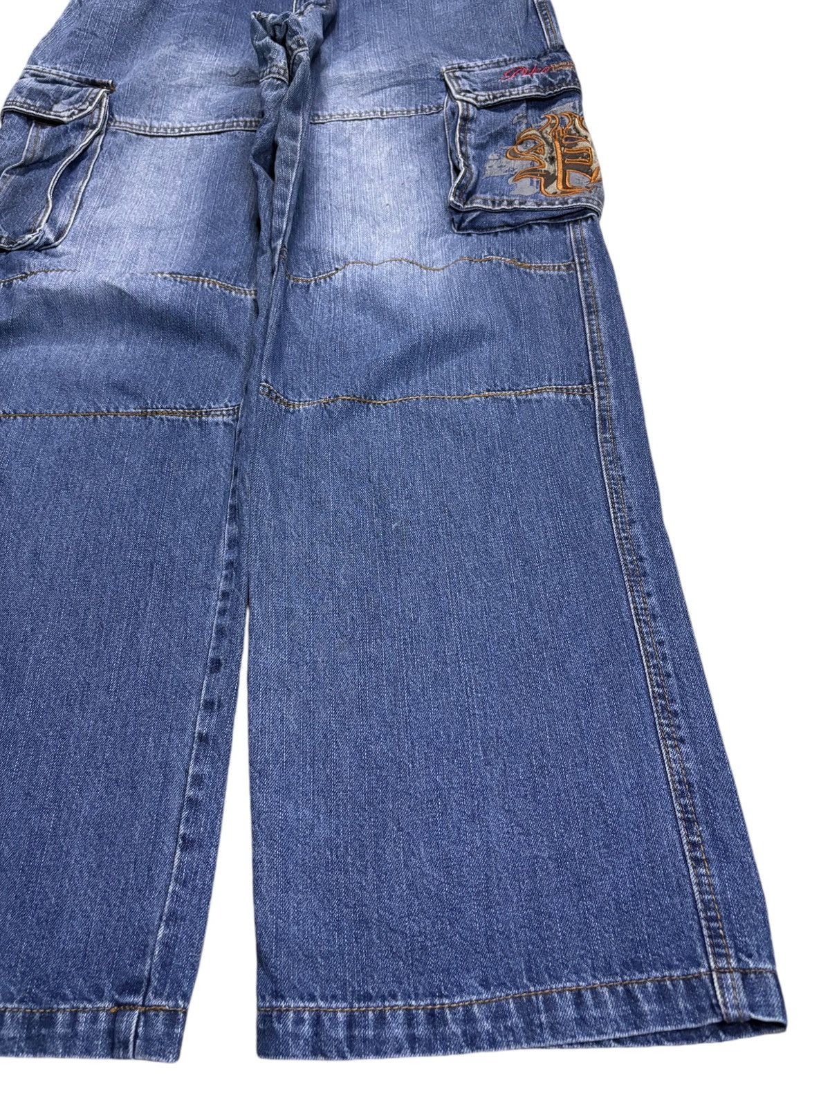 Japanese Brand Vintage Japanese Brand Mud Wash Baggy Cargo Jeans Size US 34 / EU 50 - 8 Thumbnail