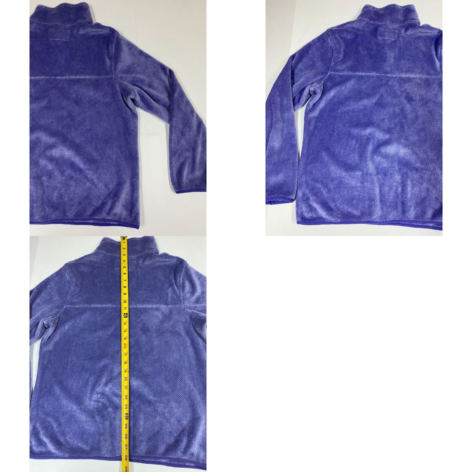 Vintage Jachs Sweater Womens Medium Purple Fleece Pullover Snap Puff Sleeve Bow Button Knit Chunky-Knit Long Sleeve Winter Regular Fit Solid Size M / US 6-8 / IT 42-44 - 8 Thumbnail