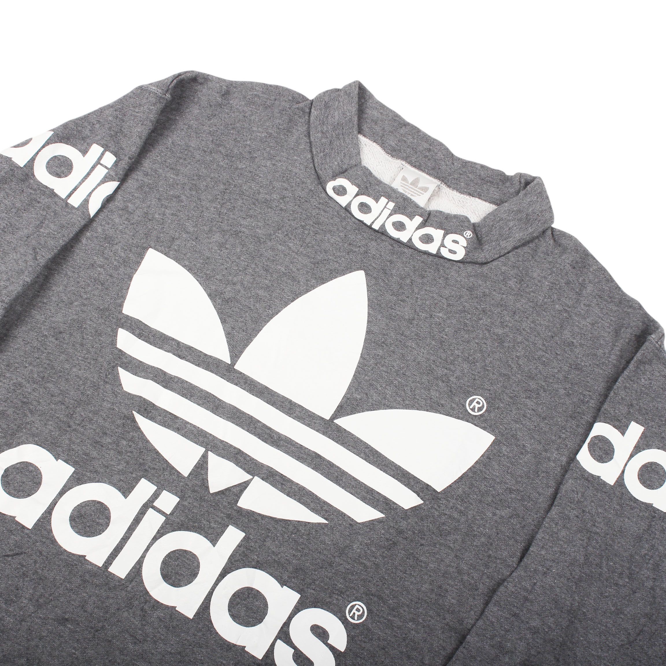 Adidas Adidas Trefoil Big Logo Sweatshirt Retro 90s Size US M / EU 48-50 / 2 - 3 Thumbnail
