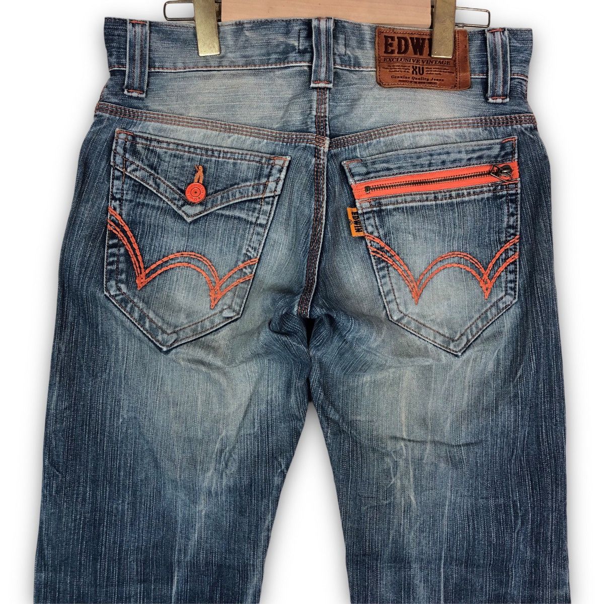 Edwin Vintage Edwin Faded Whiskers Denim Jeans Size US 32 / EU 48 - 10 Thumbnail