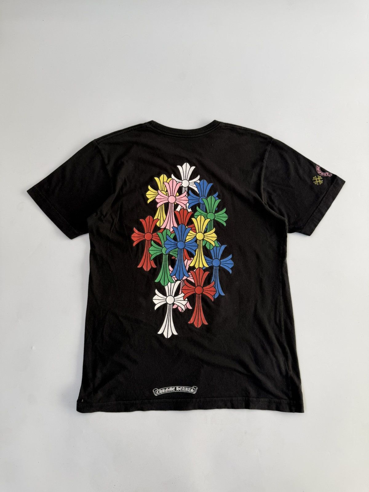 Chrome Hearts Chrome Hearts Multi Color Cross Cemetery Pocket Tee Size US M / EU 48-50 / 2 - 2 Thumbnail