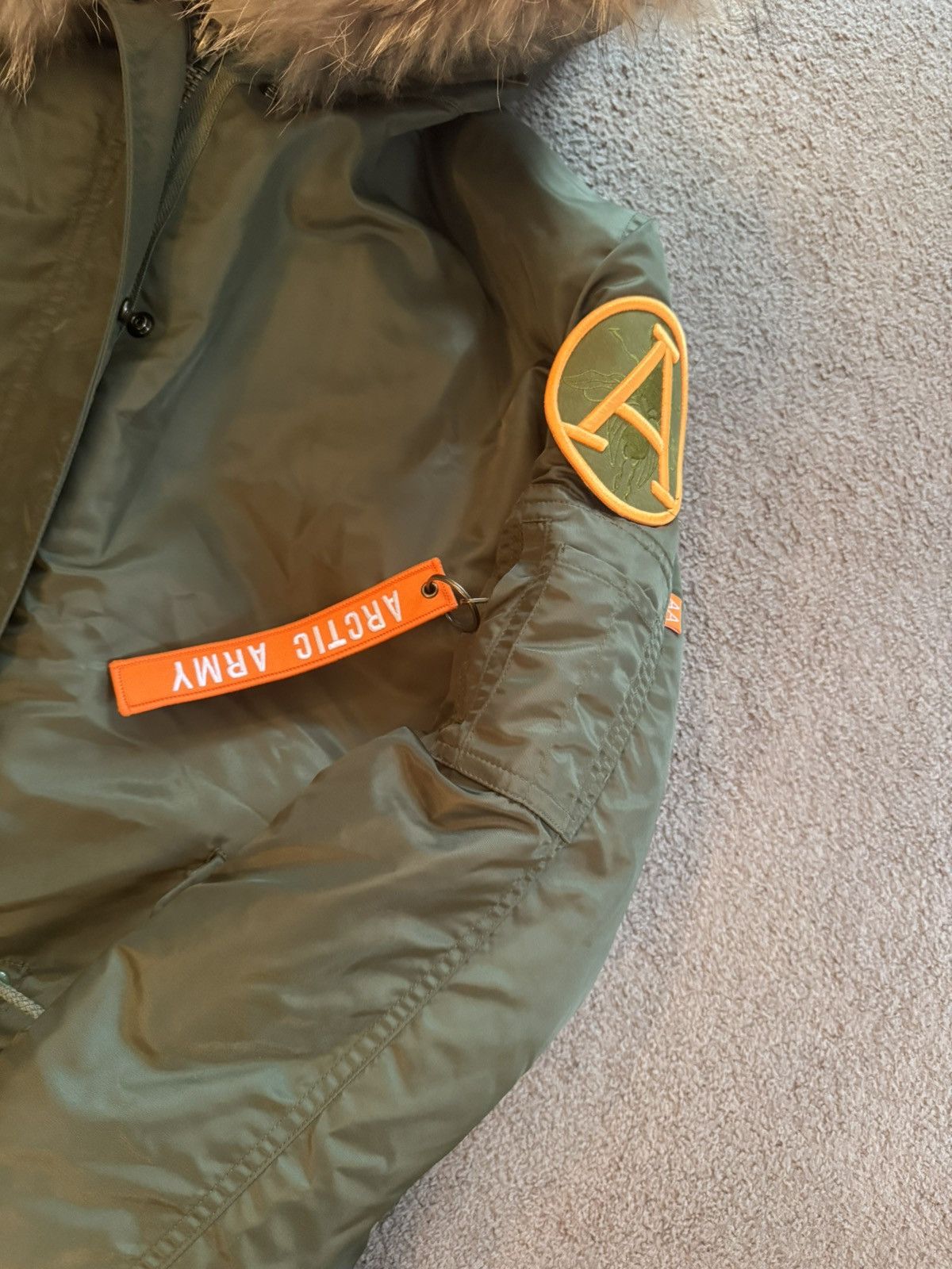 Other ARCTIC ARMY jacket STUDY sizes in photos by tape measure Size M / US 6-8 / IT 42-44 - 2 Thumbnail