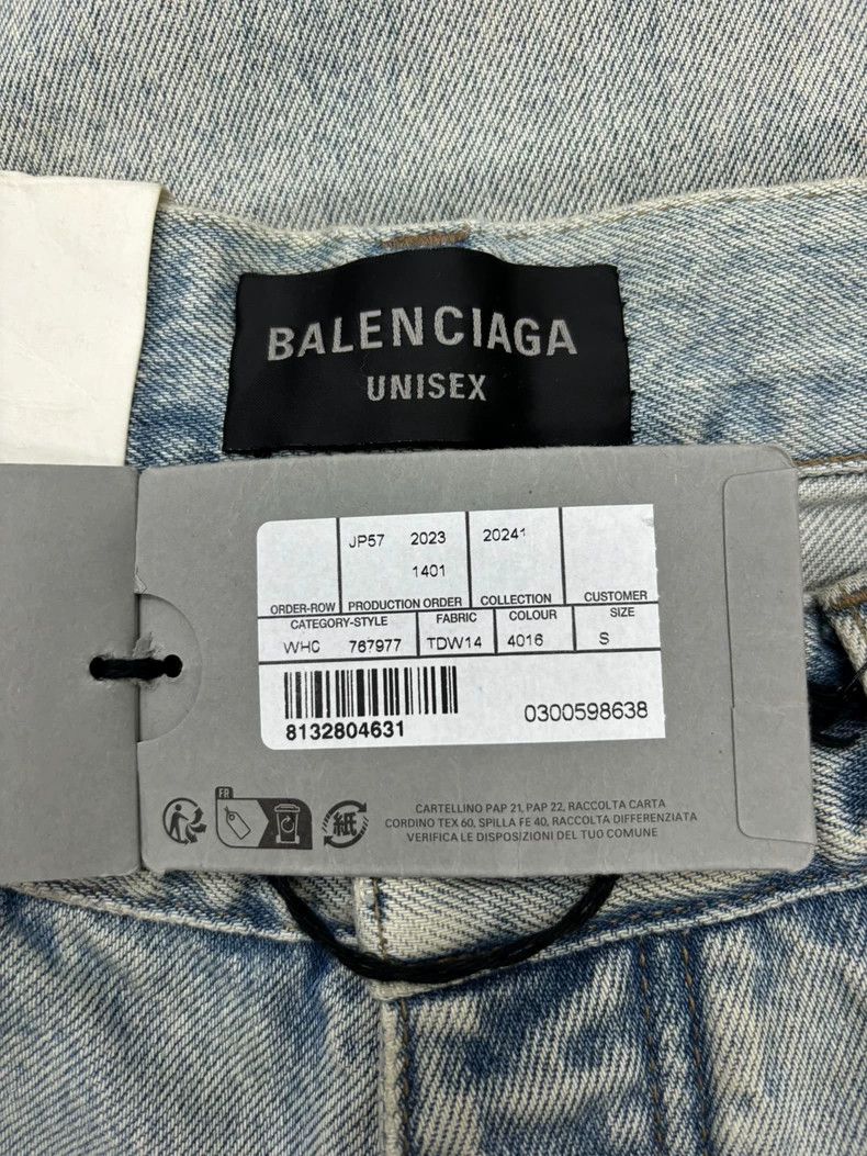 Balenciaga Balenciaga size s SS24 Washed Logo Mid-Rise Jeans 2504-Nex Size US 28 / EU 44 - 4 Thumbnail
