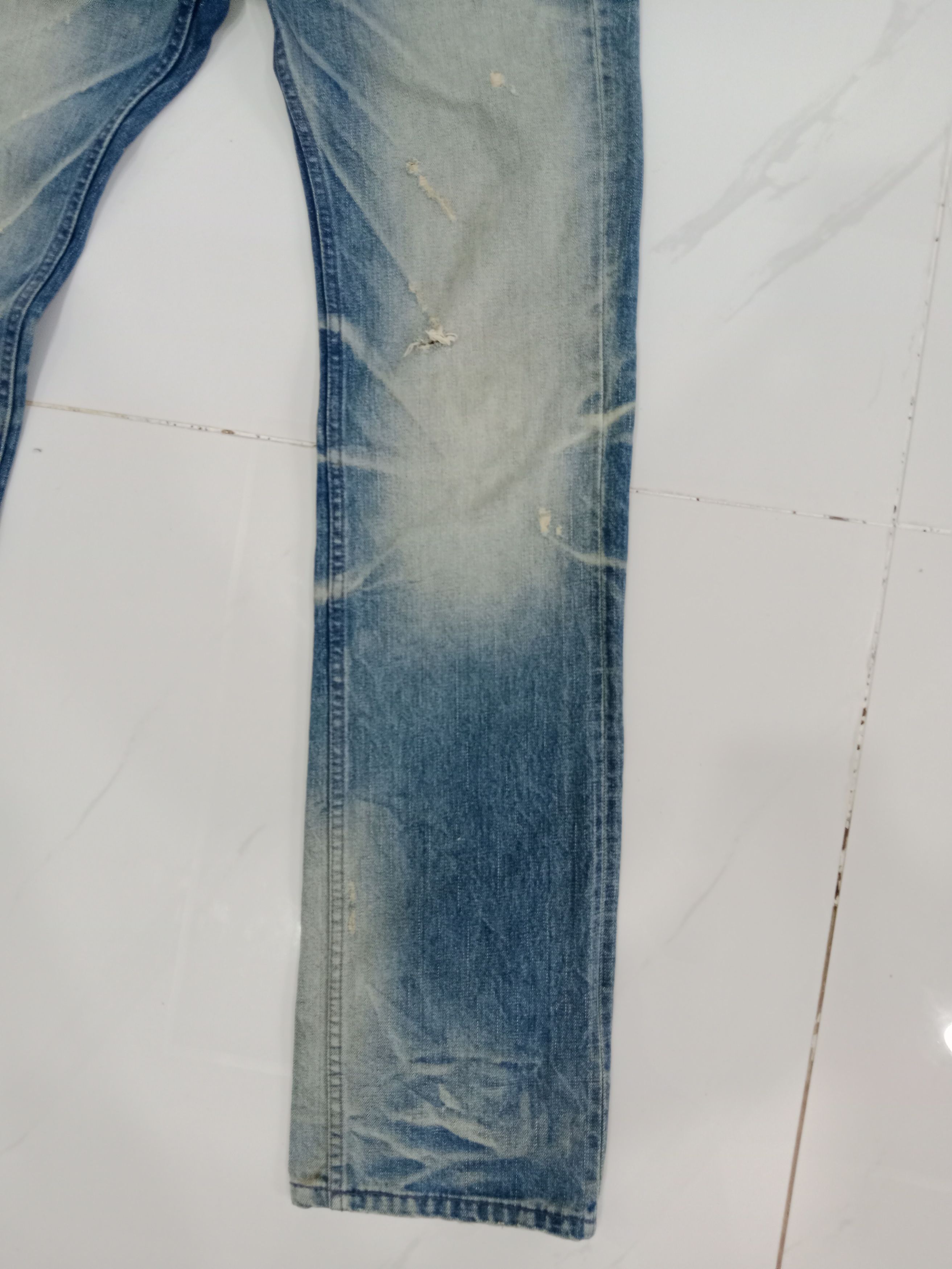 Japanese Brand Costume Distressed Jeans Blue Denim Korea Style Size US 31 - 6 Thumbnail