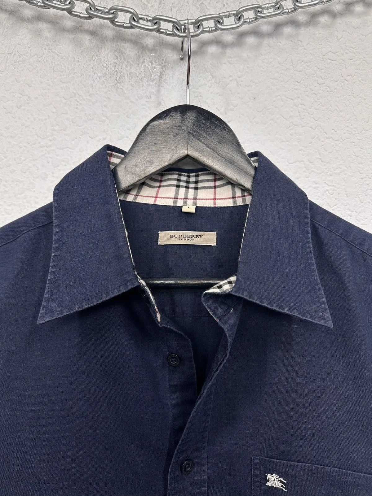 Burberry Wow 😻SHIRT BURBERRY VINTAGE LONG SLEEVE Y2K DOLCE SYTLE Size US L / EU 52-54 / 3 - 5 Thumbnail