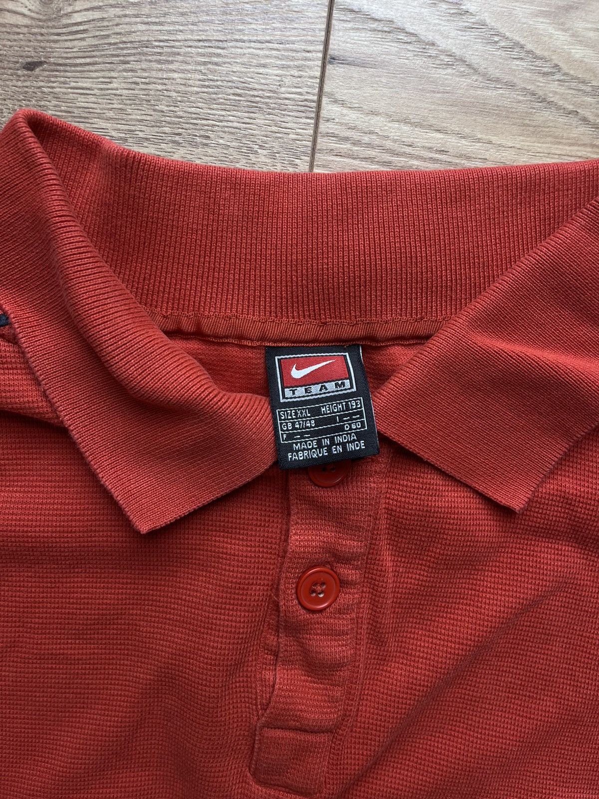 Nike 90’s NIKE TEAM ENGLAND RUGBY SWOOSH LOGO POLO TEE Y2K RETRO Size US XXL / EU 58 / 5 - 5 Thumbnail