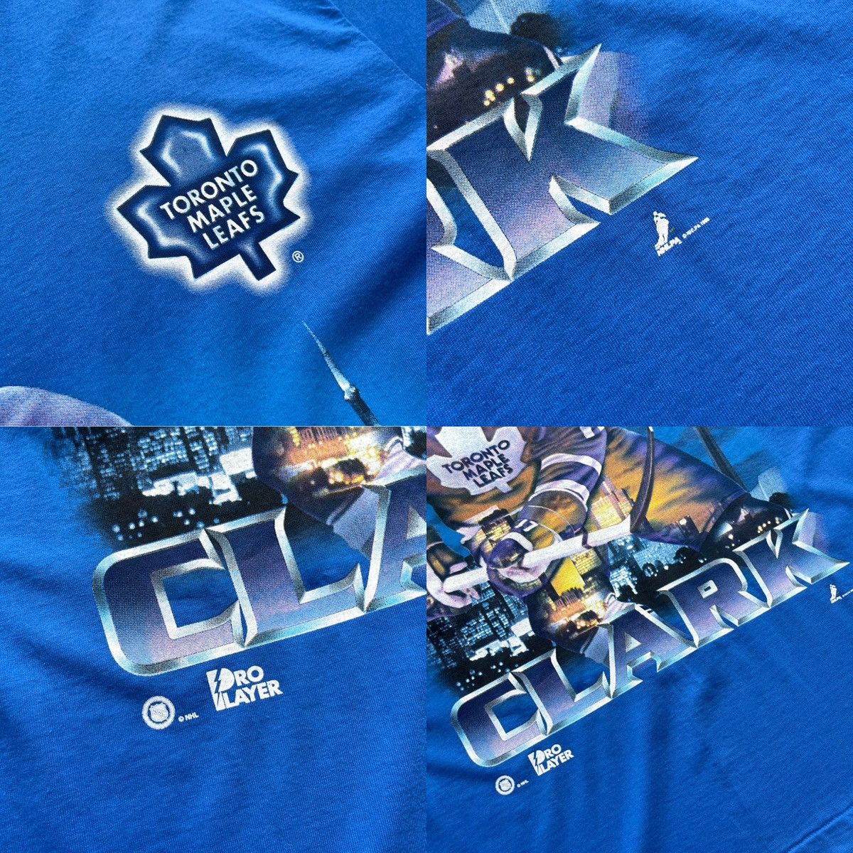 NHL × Salem Sportswear × Vintage Salem Sportswear Toronto Maple Leafs #17 1996 NHL T-Shirt Size US XL / EU 56 / 4 - 7 Thumbnail