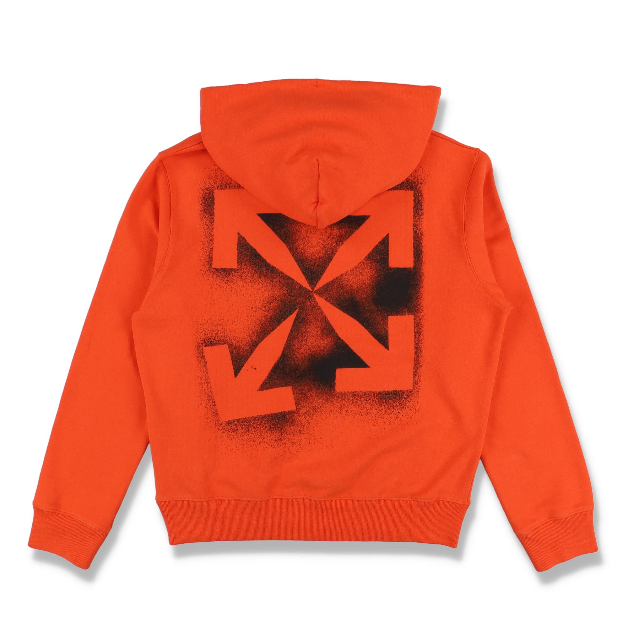 Off-White Orange Spayed Stencil Arrows Hoodie Size M / US 6-8 / IT 42-44 - 1 Thumbnail