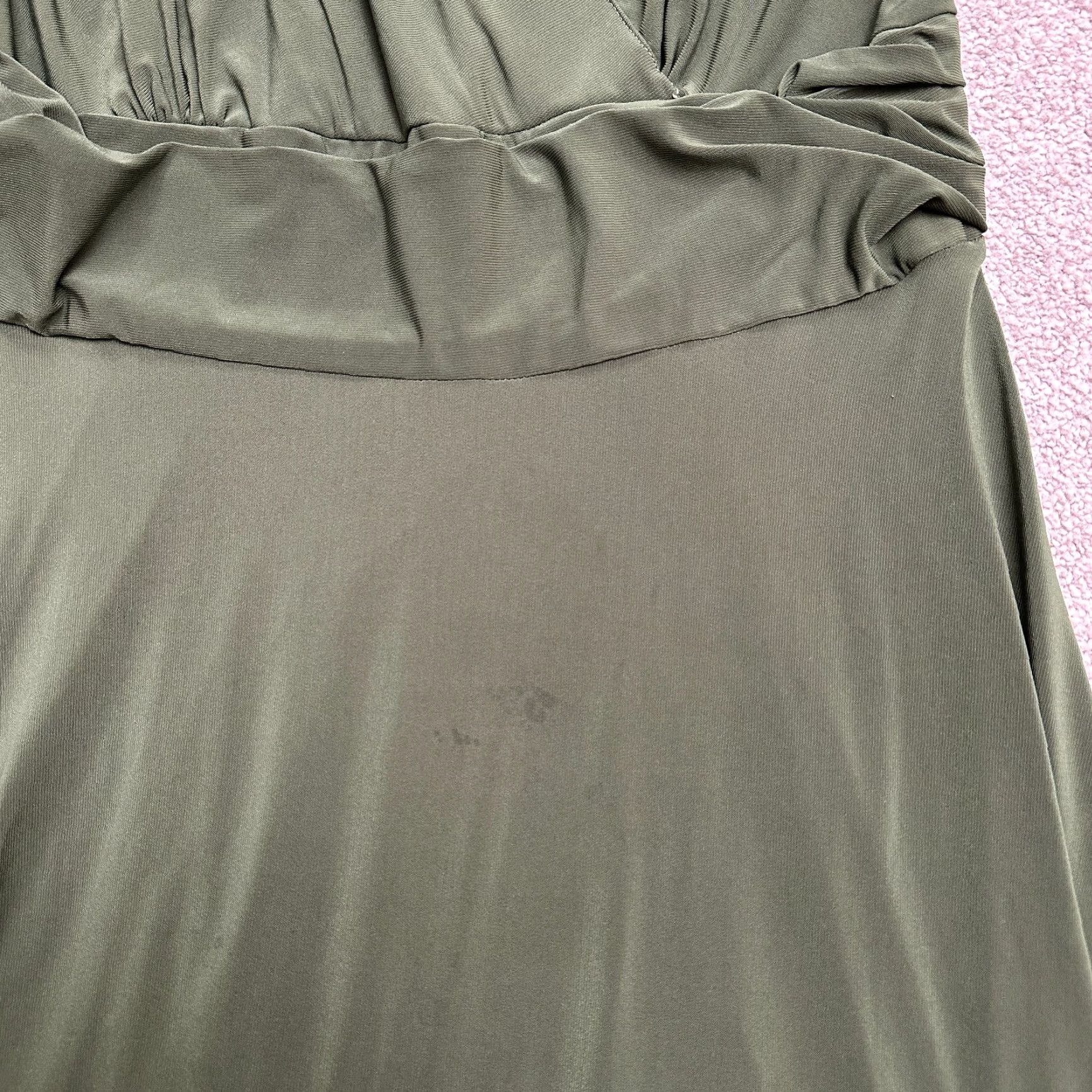 Vintage Koh Koh Long Sleeve Wrap Dress Womens 4 Green V-Neck Knit Polyester Spandex Long Sleeve Party/Formal/Workwear Vintage: No Size S / US 4 / IT 40 - 6 Thumbnail