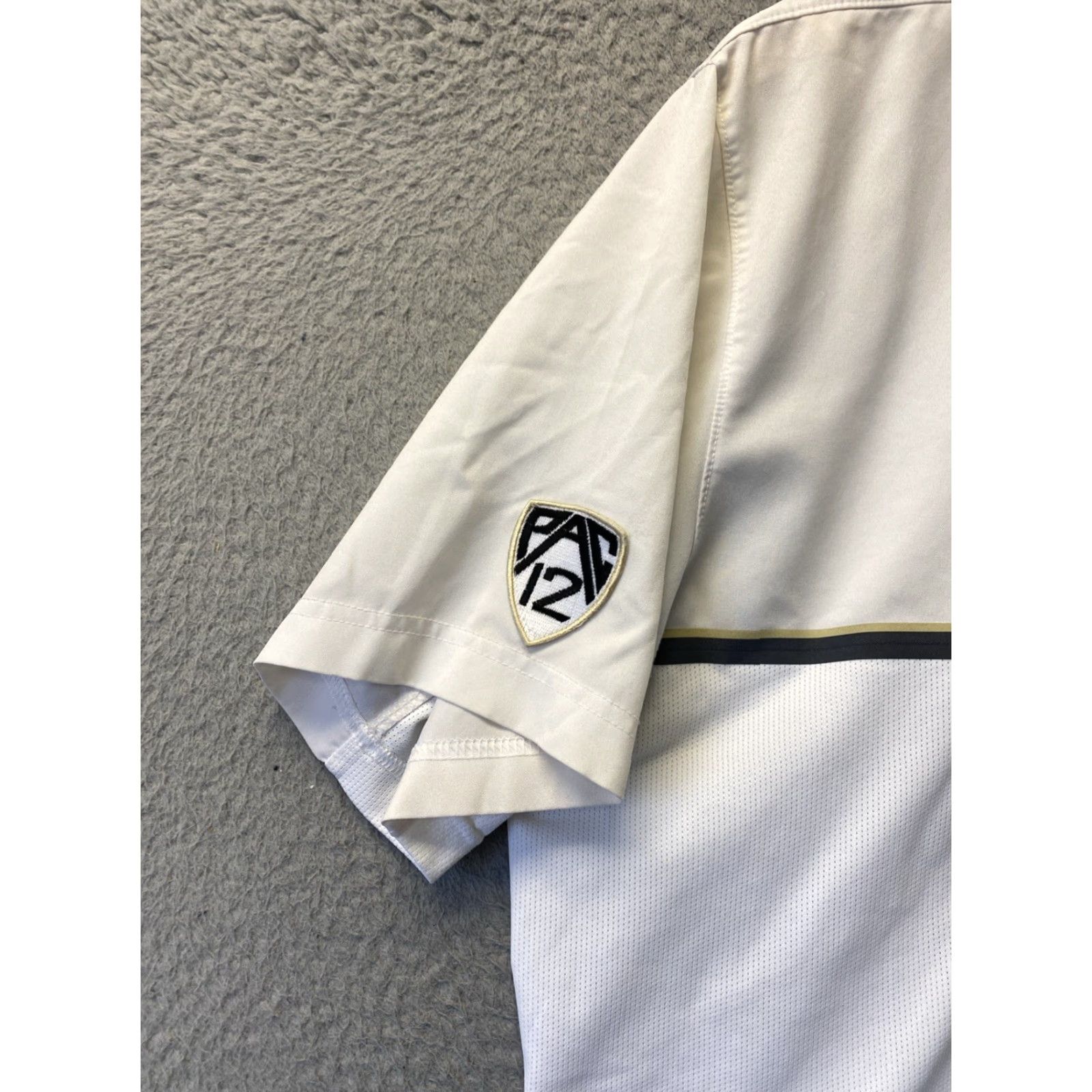 Nike Nike Beige White Men's Polo Golf Shirt L Colorado Buffaloes 145-37 Size US L / EU 52-54 / 3 - 7 Thumbnail