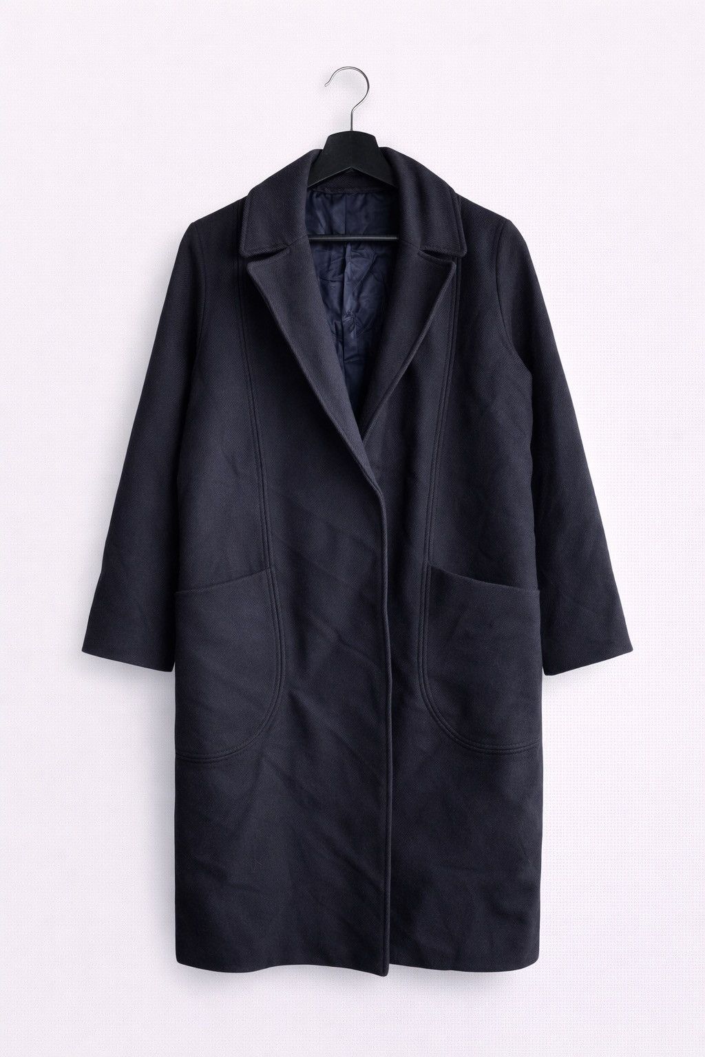 & Other Stories Long Wool Coat Minimal Tailored Winter Coat