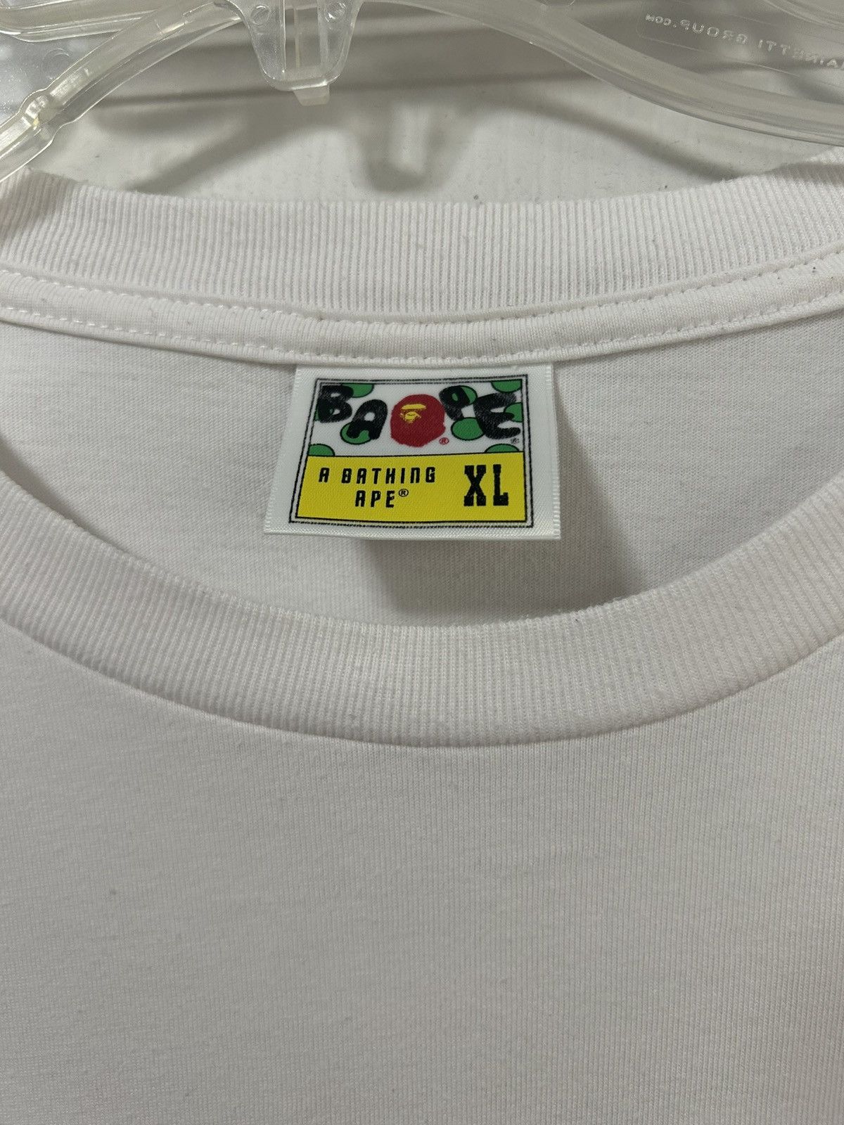 Bape White Bape Tee Size US XL / EU 56 / 4 - 6 Thumbnail