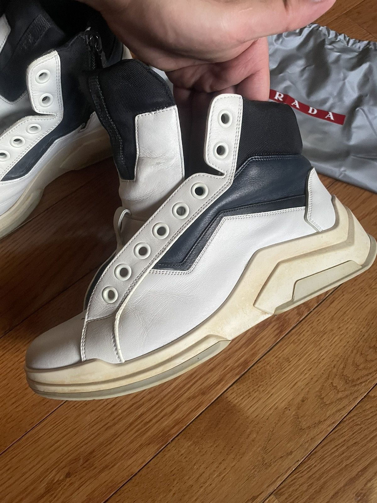 Prada MEN’S PRADA POLARIUS HIGH TOPS Size US 7 / EU 40 - 6 Thumbnail