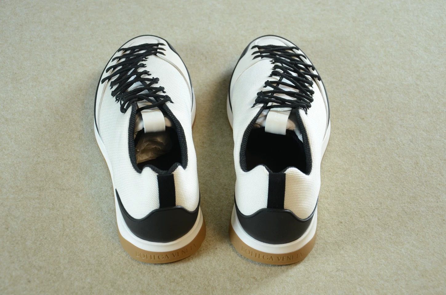 Bottega Veneta BV White Panelled Laces Sneakers Size US 11 / EU 44 - 5 Thumbnail