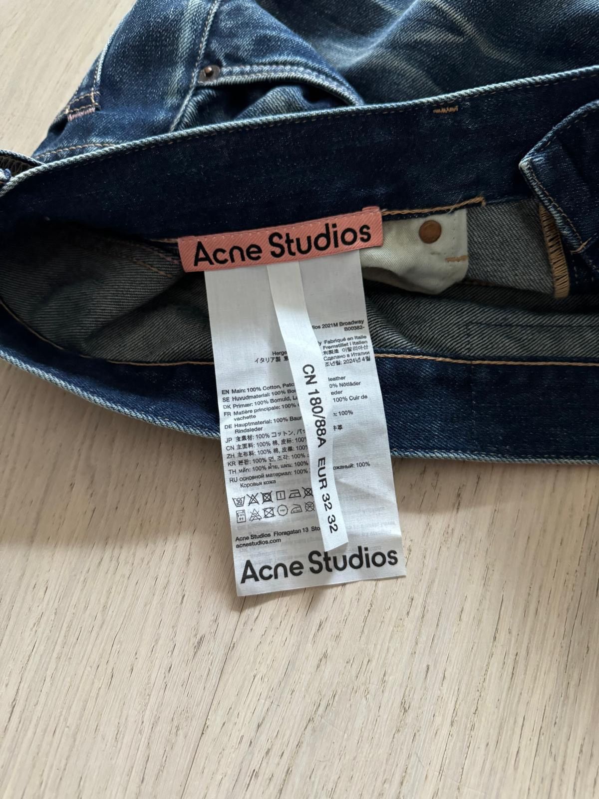 Acne Studios 2021M Broadway Straight-Leg Jeans Size US 34 / EU 50 - 8 Thumbnail