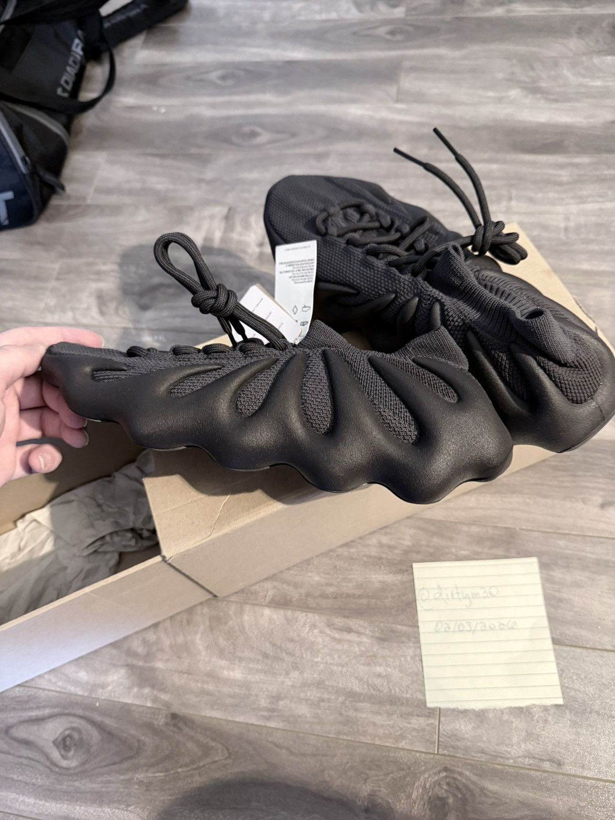 Yeezy Adidas Yeezy 450 Utility Black Size US 9.5 / EU 42-43 - 4 Thumbnail
