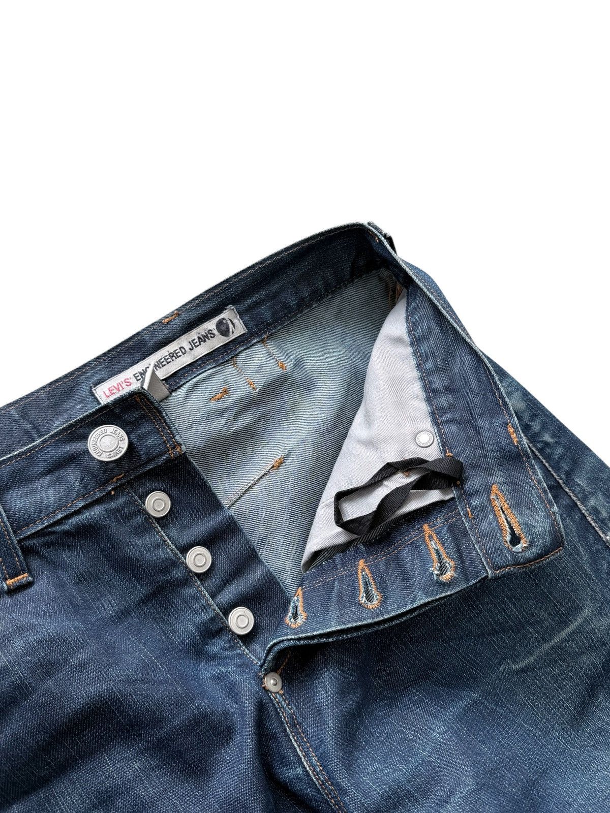 Levi's Vintage Levis Engineered Buckle Back Twisted Washed Jeans Size US 30 / EU 46 - 8 Thumbnail