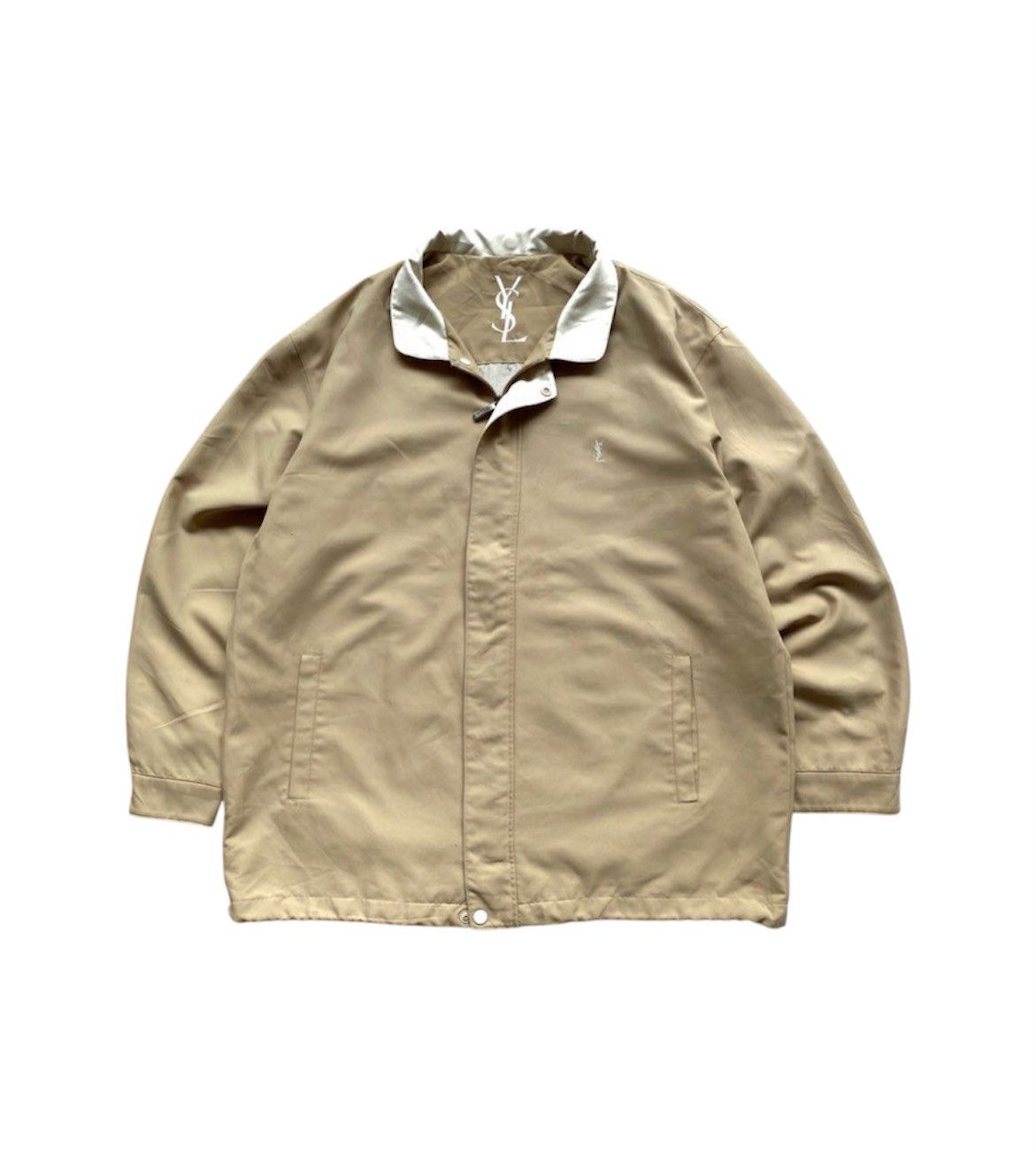 Yves Saint Laurent Vintage Yves Saint Laurent Pour Homme Big Logo Jacket Size US L / EU 52-54 / 3 - 1 Thumbnail
