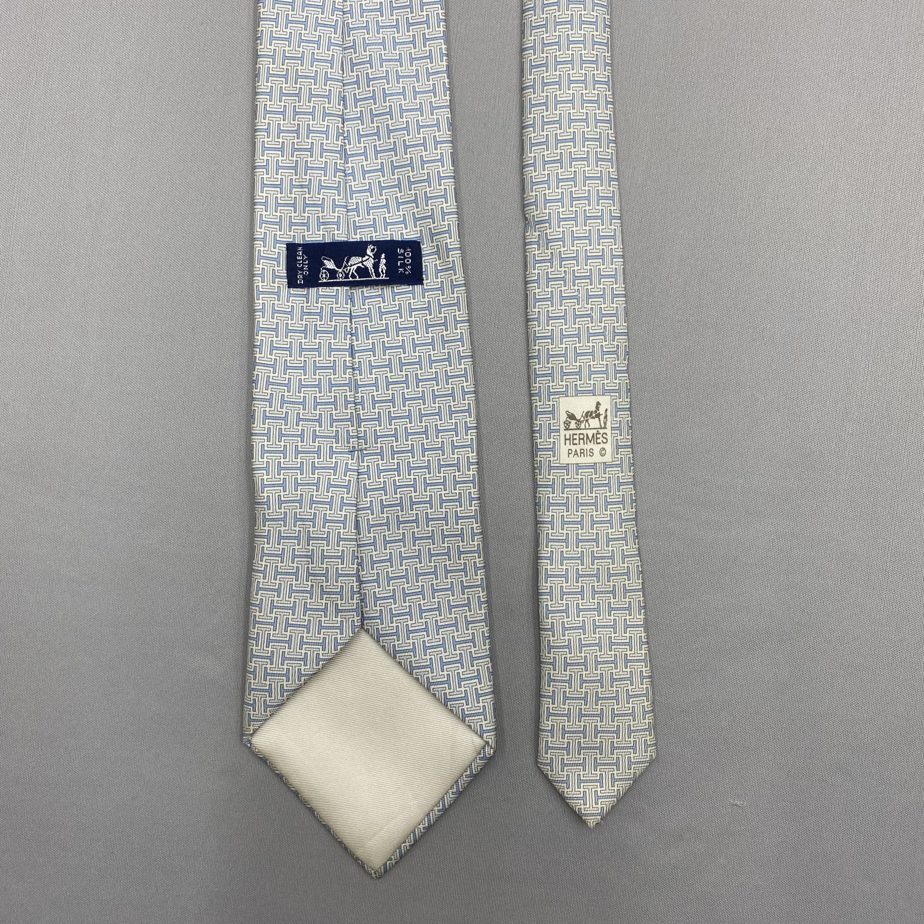 Hermes Vintage Hermes SILK Necktie Cravate Pure Silk Neck Tie Size ONE SIZE - 6 Thumbnail