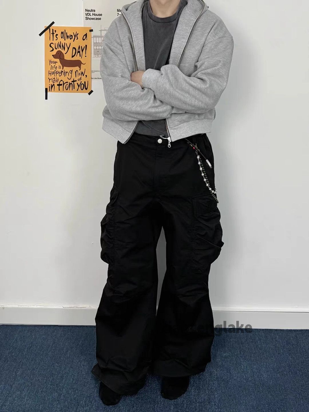 Designer × Japanese Brand × Vintage Utility skate hiphop yuppie pleated baggy cargo pants Size US 34 / EU 50 - 5 Thumbnail