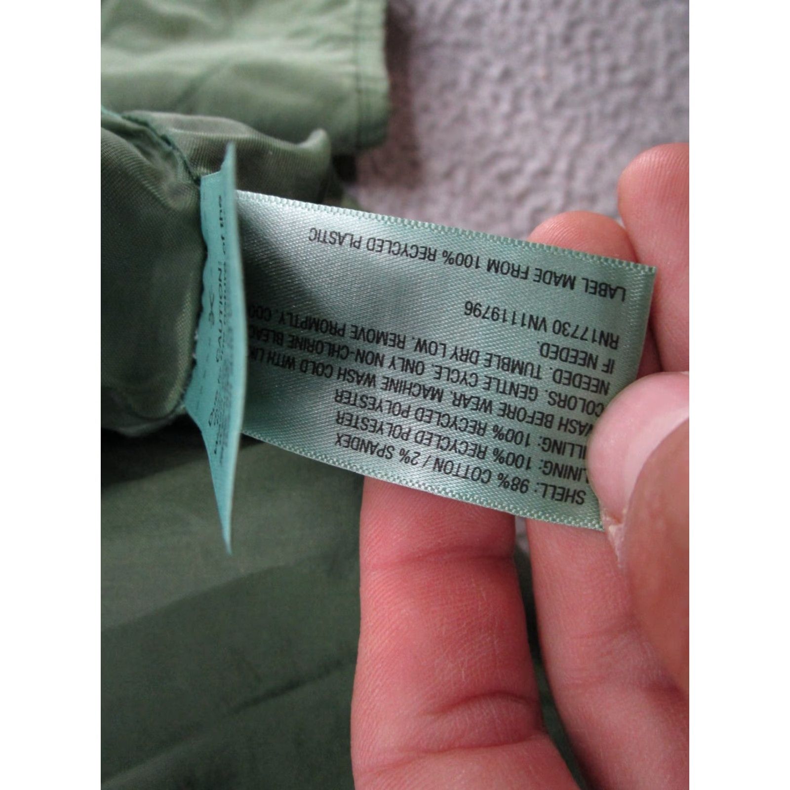 Vintage A New Day Women's Quilted Full Zip Cotton Jacket Coat Green L Size L / US 10 / IT 46 - 4 Thumbnail