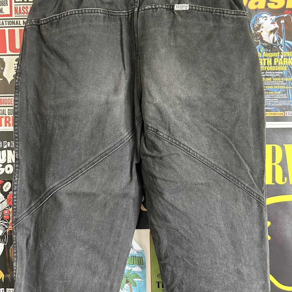 Japanese Brand Vintage Sanjego Faded Black Baggy Jeans Size US 29 - 9 Thumbnail