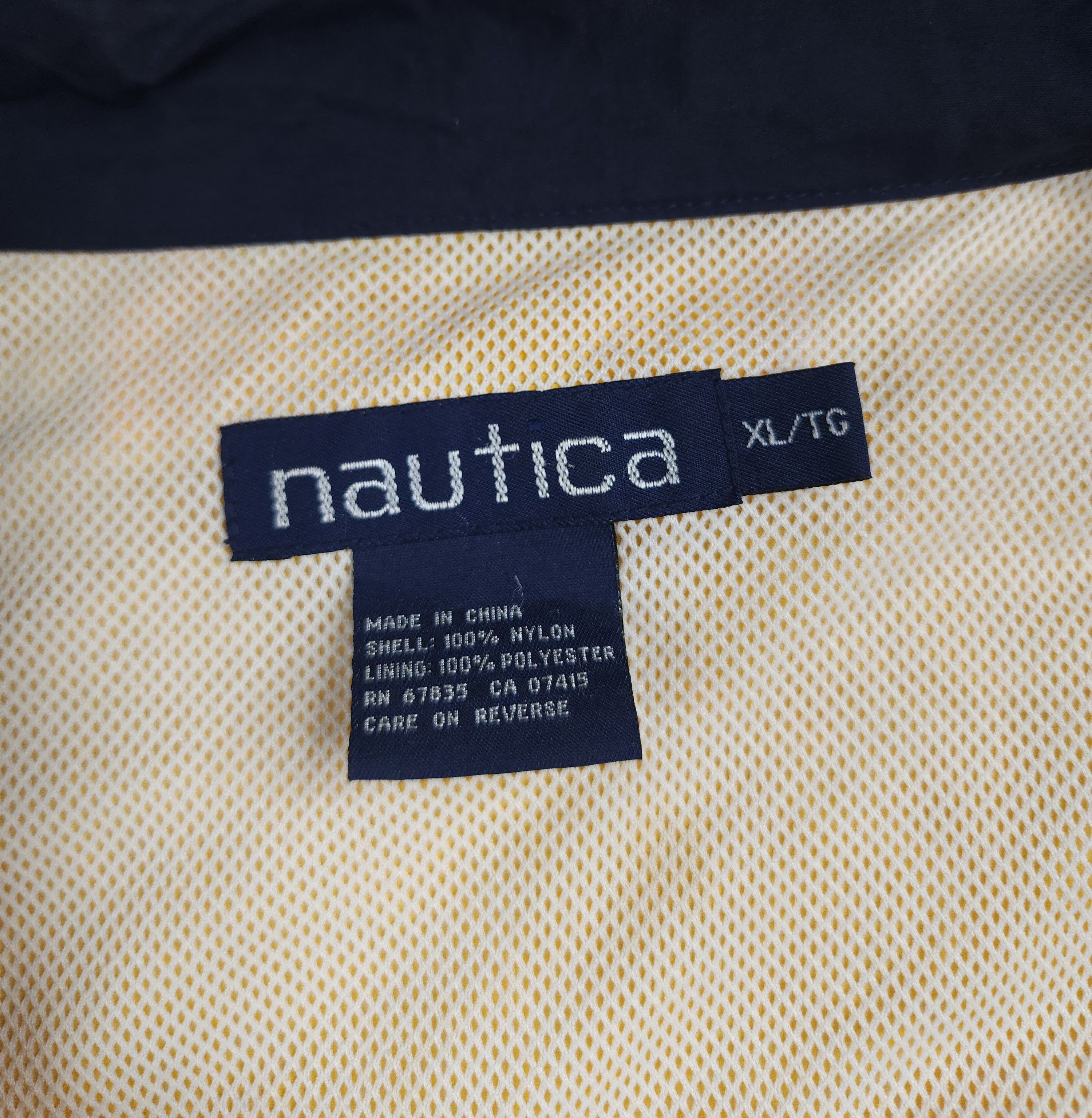 Nautica Vintage Nautica full zip yellow windbreaker hoodied jacket Size US XL / EU 56 / 4 - 6 Thumbnail