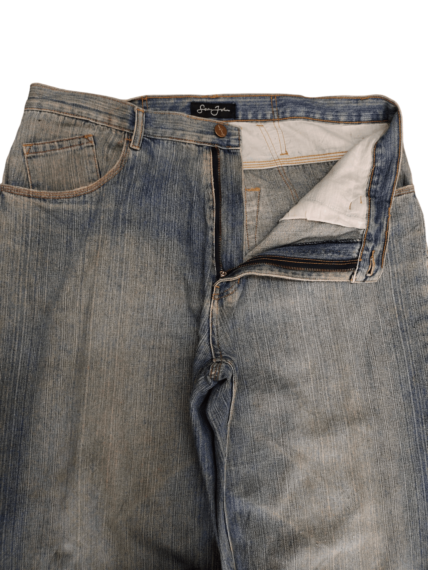 Sean John Sean John Embroidered Wide Leg Denim Y2k Jnco Baggy Jeans Size US 38 / EU 54 - 14 Thumbnail