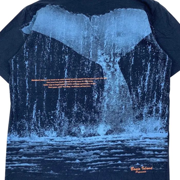 Vintage Vintage 90’ BONIN ISLAND CHICHIJIMA Humpback Tee Shirt Size US M / EU 48-50 / 2 - 5 Thumbnail