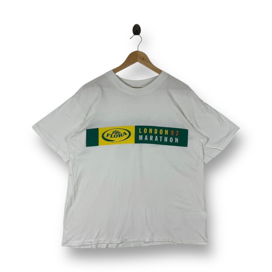 Other Vintage 1997 Flora London Marathon Double Sided Graphic Tee Size US L / EU 52-54 / 3 - 1 Thumbnail