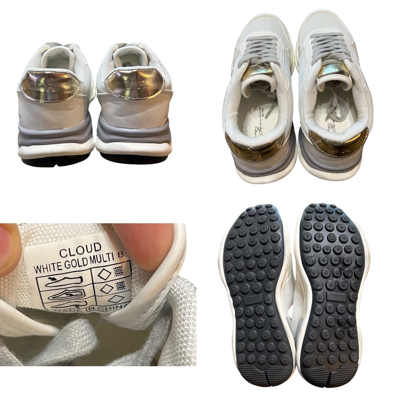 Vintage Havana VINTAGE Vintage Havana VH EST 1954 Cloud White Gold Multi Glittery Star Sneakers Women 8 Size US 8 / IT 38 - 9 Thumbnail