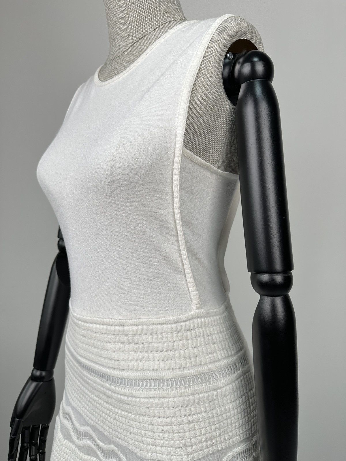 Missoni MISSONI White Jersey A-Line Mini Dress size 42 Women’s Size M / US 6-8 / IT 42-44 - 7 Thumbnail
