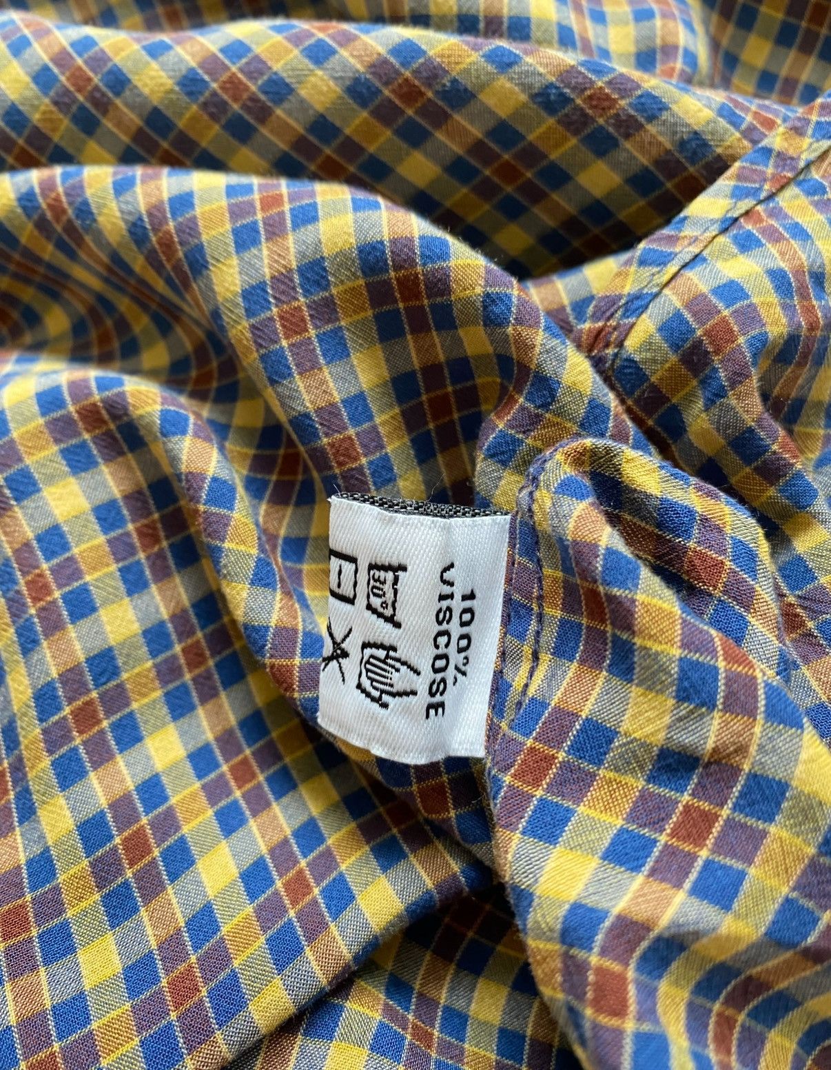 Saint Laurent Paris Saint Laurent jeans vintage checkered long sleeve shirt Size US XL / EU 56 / 4 - 8 Thumbnail
